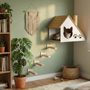 Casinha para Gatos com Arranhador de Sisal - ConstruPet