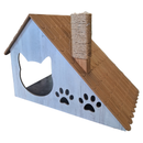 Casinha para Gatos com Arranhador de Sisal - ConstruPet