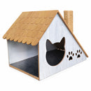 Casinha para Gatos com Arranhador de Sisal - ConstruPet