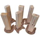 Kit Degraus e Ponte acarpetada de Parede para Gatos 7 Peças - ConstruPet