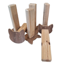 Kit Degraus e Ponte acarpetada de Parede para Gatos 7 Peças - ConstruPet