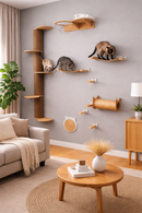 Torre de Atividades para Gatos de Parede - ConstruPet